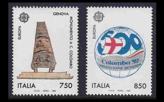 Italia 2213-4 ** Europa (1992)