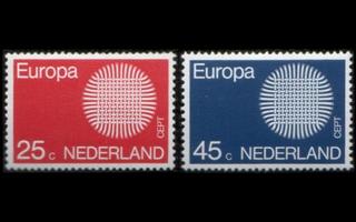 Alankomaat 942-3 ** Europa (1970)