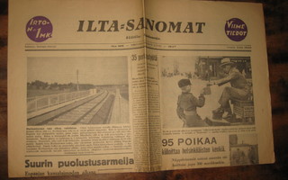 Sanomalehti  Ilta-sanomat 22.7.1937