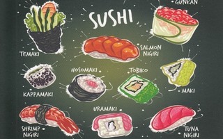 Enzo Molinari: Sushi (postikortti)