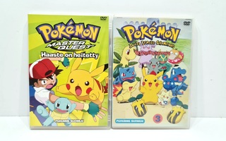 2kpl Pokemon DVD (Master Quest ja Johto League Champions)