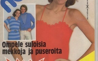 Eeva Neule n:o 4 1979 Suloisia mekkoja ja puseroita.