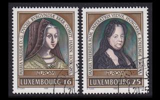 Luxemburg 1390-1 o Europa kuuluisia naisia (1996)