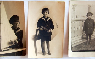 Lapsia, postikorttikoko Vanhat valokuvat