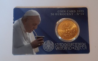 Vatikaani 0.50€ coincard 2023  n °14