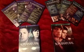 Supernatural - kaudet 1,2,3,5 ja  12 (30dvd)