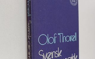 Olof Thorell : Svensk grammatik