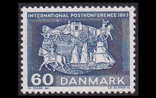 Tanska 414x ** Postikonferenssi x-paperi (1963)