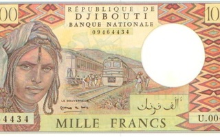 Djibouti 1 000 fr 1975 (rare)