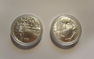 100 mk 1996 Helene Schjerfbeck ja kuvataide hopeaa Pilleris