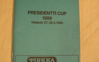 Presidentti Cup 1989 Helsinki "käsiohjelma" n. 60 sivua
