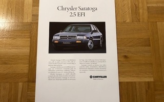 Esite Chrysler Saratoga 2.5 EFI, vuodelta ~1990-1991