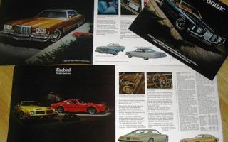 1974 Pontiac Firebird jne PRESTIGE esite - KUIN UUSI 28 siv