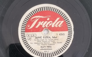 Savikiekko 1956 - Olavi Virta - Triola T 4263