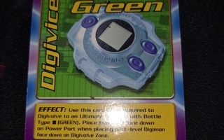 Digimon keräilykortti Digivice Green