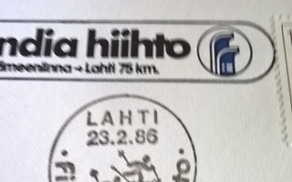 Kuori Finlandia hiihto Hämeenlinna-Lahti 1986 erikoisleima