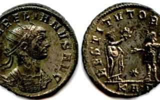 ANTIIKIN ROOMA: Aurelianus, Antoninianus vuodelta 274-5