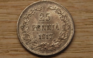 25 penniä 1917, Nikolai II, Hopea