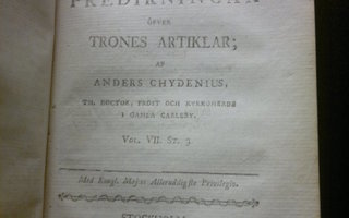 Anders Chydenius 1785 kirjoitus