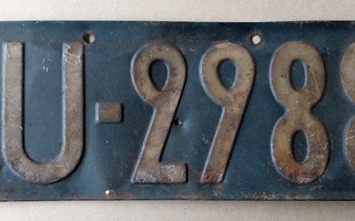1934 Rekisterikilpi Uusimaa U-2988 - wanha