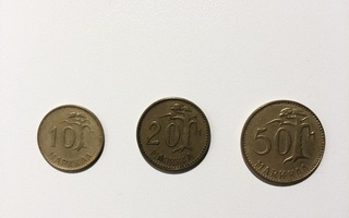 10 mk, 20 mk & 50 mk