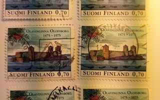 Olavinlinna 500 vuotta postimerkki 0,70 markka
