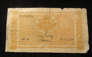 5 markkaa 1945 Litt.A