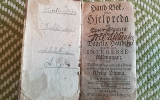 v. 1797 Hand bok, eller hjelpreda wid specie-myntets...