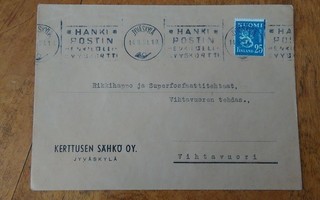 Jyväskylä Kerttusen Sähkö Oy M-30 Firmakuori 1953 ALE!