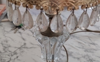 Boheemi kristalli pöytälamppu art deco tyyli