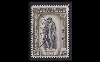 San Marino 222 o Melchiorre Delfico 50 C (1935)