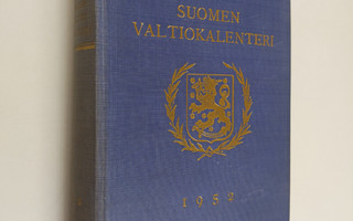 Suomen valtiokalenteri Vuodeksi 1952