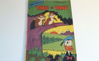 Aku Ankka Tiku ja Taku sarjakuvalehti nro. 2 B / 1957