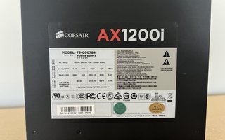 Corsair AX1200i digitaalinen high end-virtalähde Platinum80+