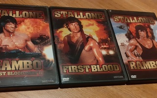 DVD Rambo 1-3 (Amerikka-julkaisut)