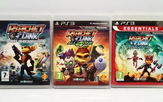 PS3 - 3kpl Ratchet & Clank pelejä