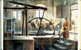 Opetustaulu: Ensimmäinen höyrykone. James Watt.