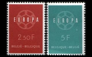 Belgia 1164-5 ** Europa (1959)