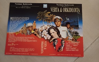 Verta ja orkideoita VHS kansipaperi / kansilehti