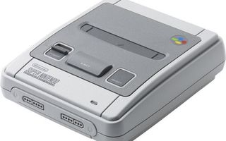 Super Nintendo konsoli (ei ohjaimia) (kellastunu