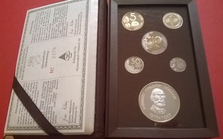 Vuosisarja 1994 II PROOF + 31,1 g 925 hopeaa, SOLDAN.