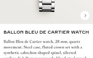 Cartier ballon bleu