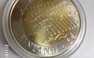 5  euroa 2007  BU Suomen  Itsenäisyyden 90 vuotis juhlaraha