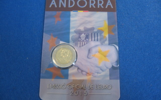 Andorra 2e 2015 erikoisraha Tullisopimus 25v - blisteri