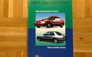 Esite Ford Escort & Orion, 1990-1991