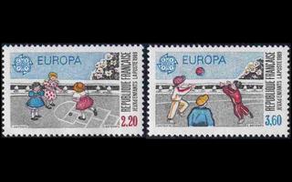 Ranska 2716-7 ** Europa lasten leikit (1989)