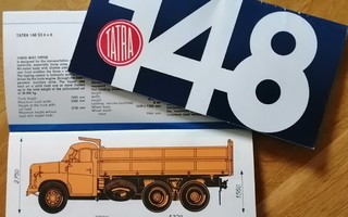 1975 Tatra 148 kuorma-auto esite - KUIN UUSI - 52 sivua