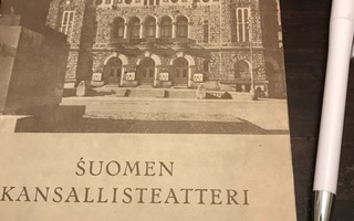 Suomen kansallisteatteri ohjelma 1950-1951