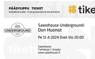 Don Huonot Sawohouse Undergroud 12.4.24