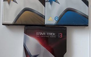 DVD- boxit Star Trek 3 kpl